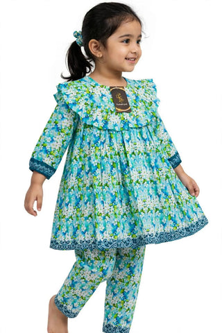 lawn printed frock