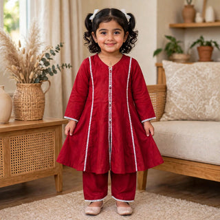 Red lawn cotton