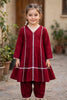 Red lawn cotton dress